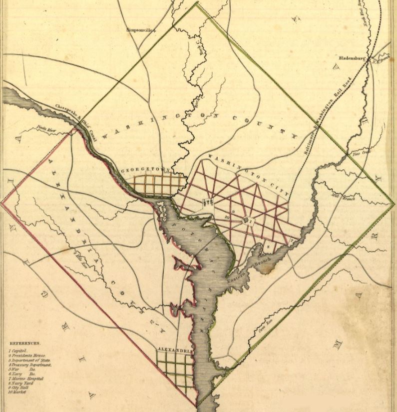 Original Diamond Map of DC